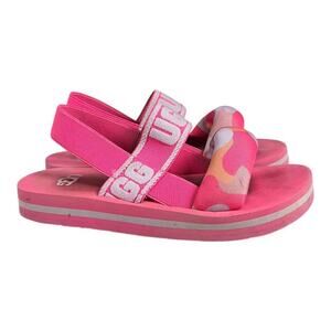 UGG Kids Zuma Sling Sandals Size 13K Pink Camo Pop Excellent Condition Summer
